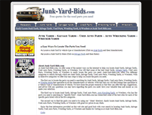 Tablet Screenshot of junk-yard-bids.com